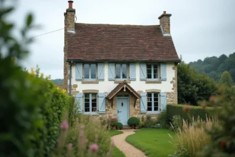 Maison normande en pierre à vendre en bord de mer, idéale pour la location saisonnière